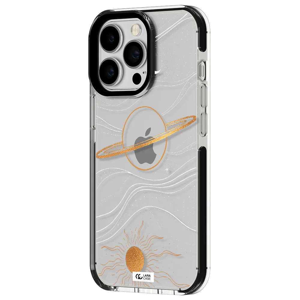 Saturn Apple iPhone 13 Pro impact black border Case