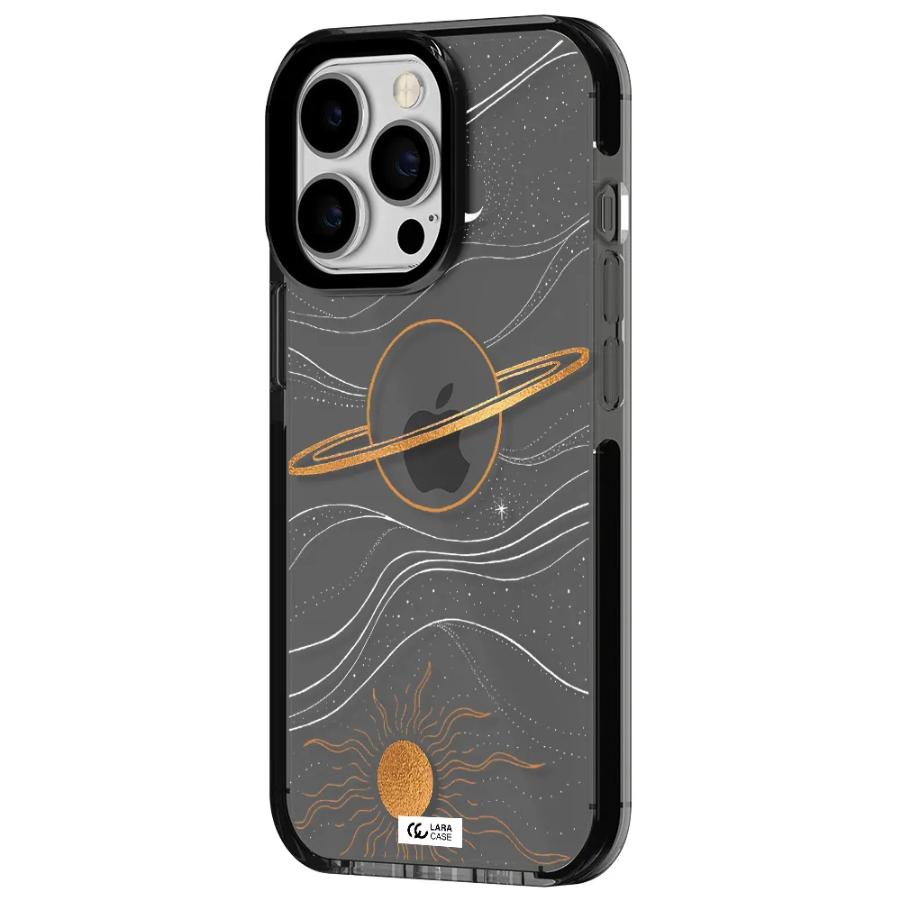 Saturn Apple iPhone 13 Pro impact Smoke Black Case