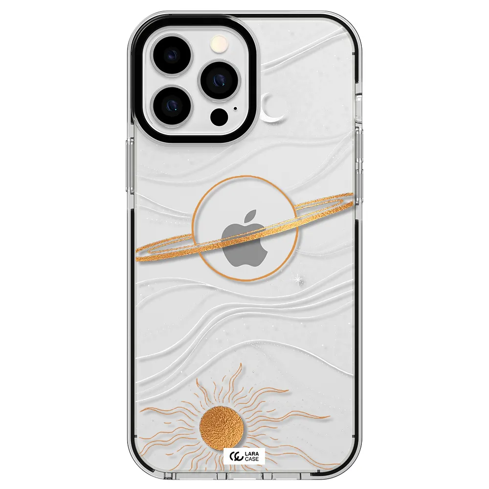 Saturn Apple iPhone 13 Pro Max impact black border Case