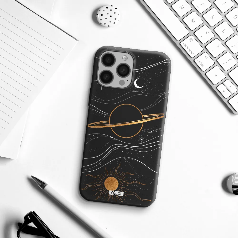 Saturn Apple iPhone 13 Pro Max Silicone black Case