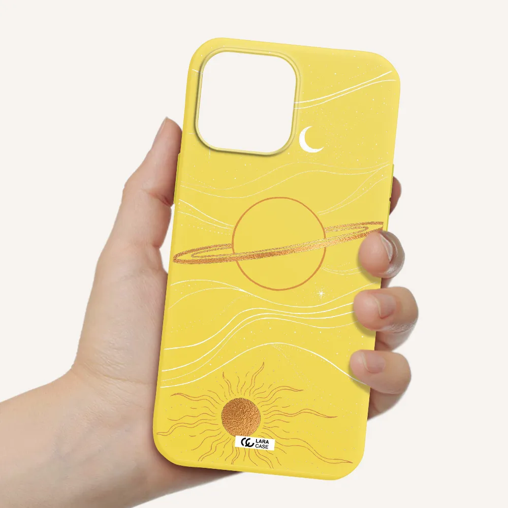 Saturn Apple iPhone 13 Pro Max Silicone canary yellow Case
