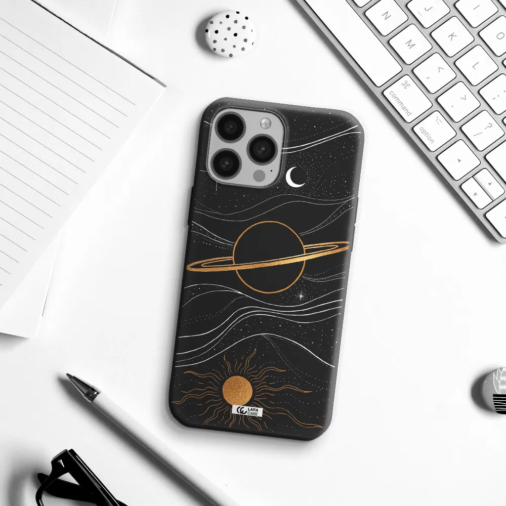 Saturn Apple iPhone 13 Pro Silicone black Case