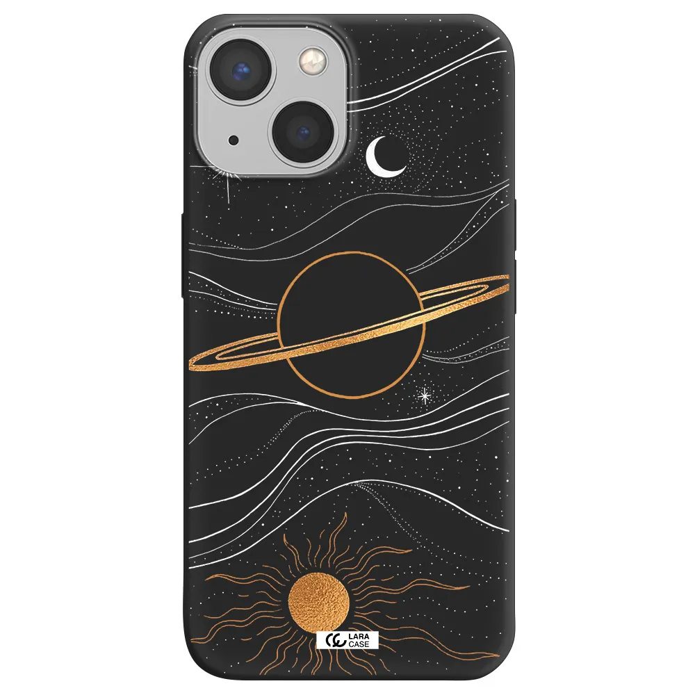 Saturn Apple iPhone 13 Silicone black Case