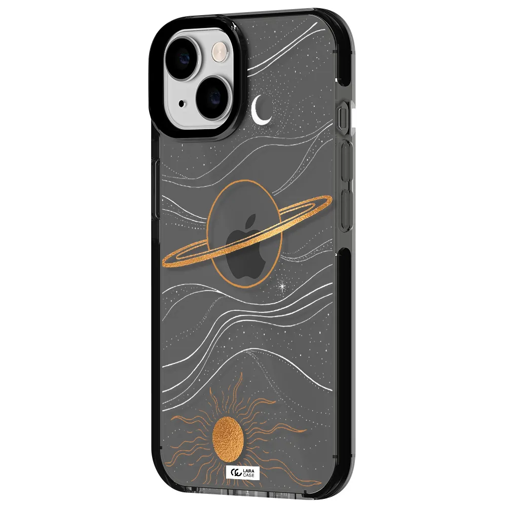 Saturn Apple iPhone 14 impact Smoke Black Case