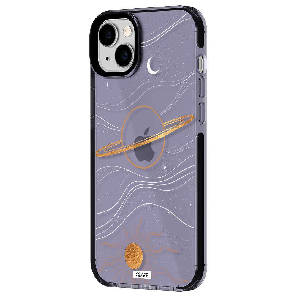 Saturn Apple iPhone 14 plus impact Lilac Case