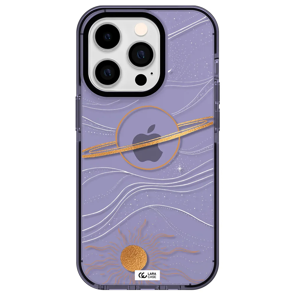 Saturn Apple iPhone 14 pro impact Lilac Case