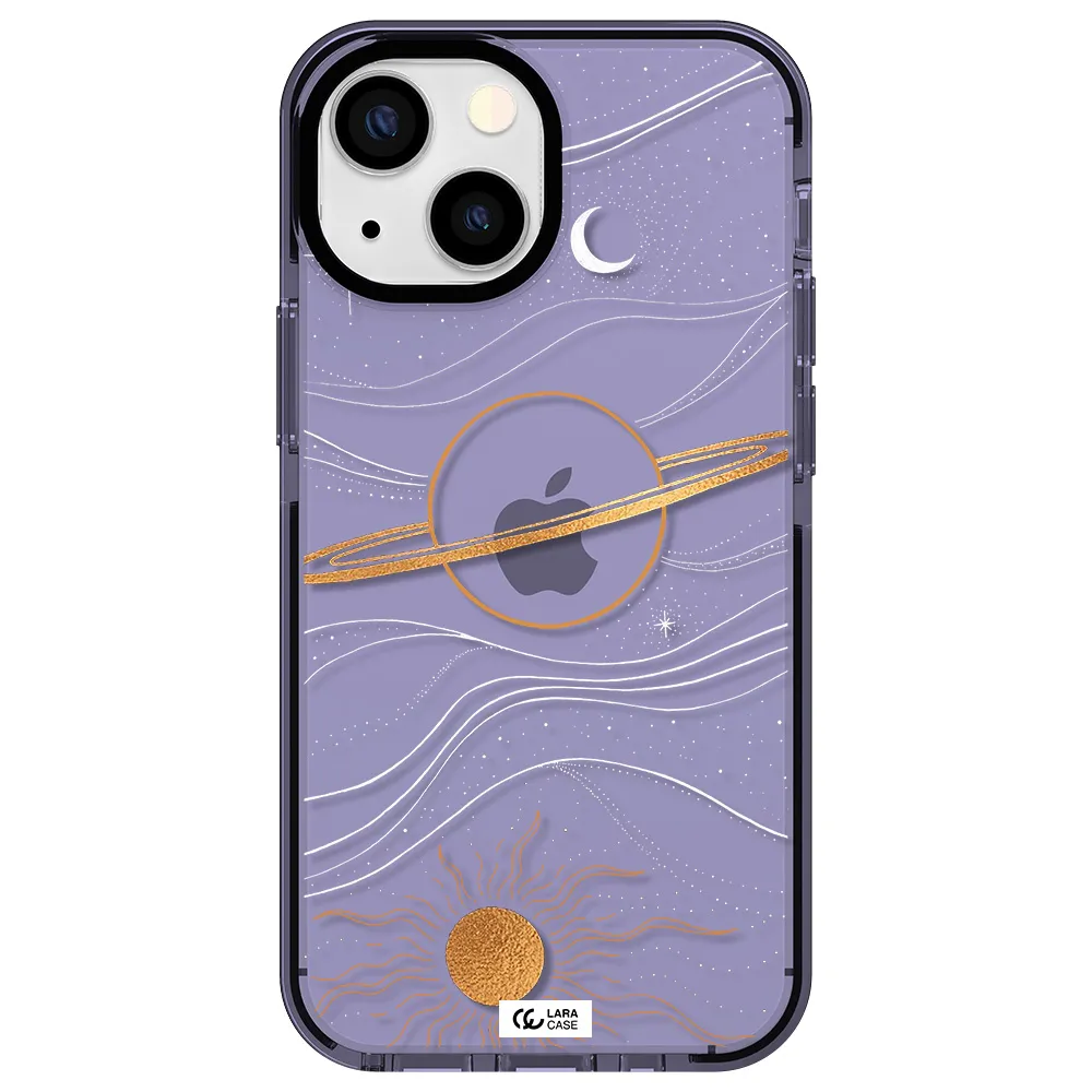 Saturn Apple iPhone 15 impact Lilac Case