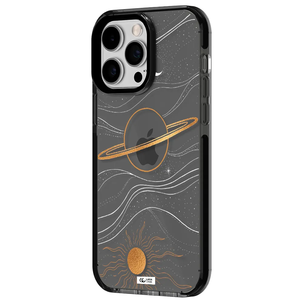 Saturn Apple iPhone 15 Pro impact Smoke Black Case