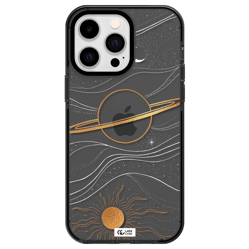 Saturn Apple iPhone 15 Pro Max impact Smoke Black Case