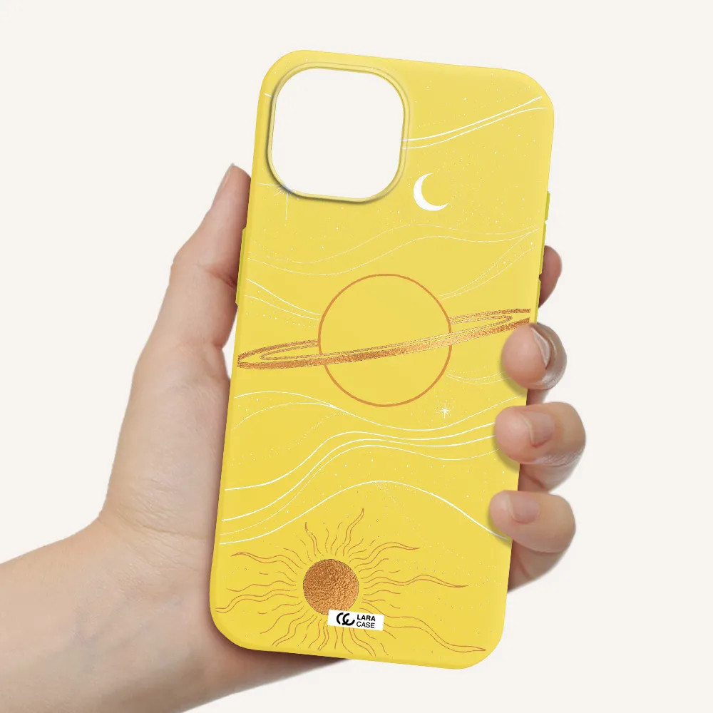 Saturn Apple iPhone 15 Silicone canary yellow Case