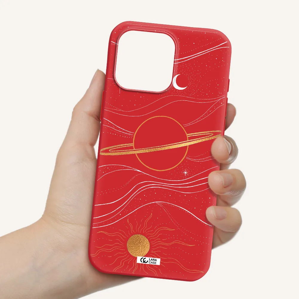 Saturn Apple Iphone 16 Pro Max Silicone Stone Case