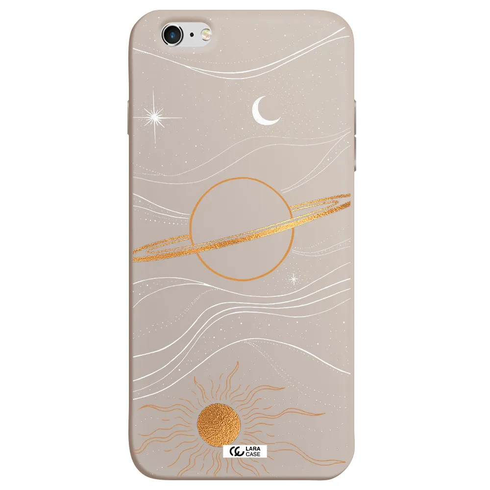 Saturn Apple iPhone 6 plus Silicone Stone Case