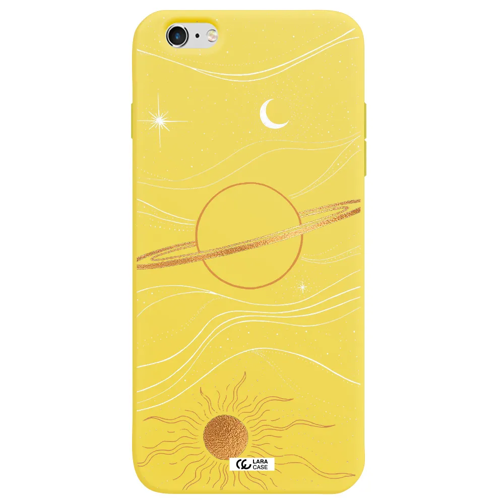 Saturn Apple iPhone 6 s plus Silicone canary yellow Case