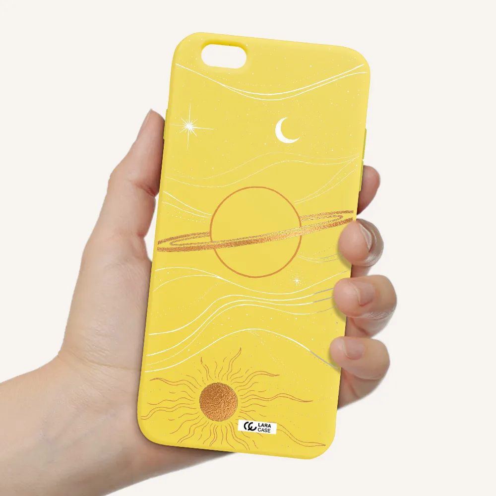Saturn Apple iPhone 6 s plus Silicone canary yellow Case