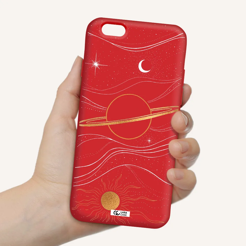 Saturn Apple iPhone 6 Silicone Imperial Red Case