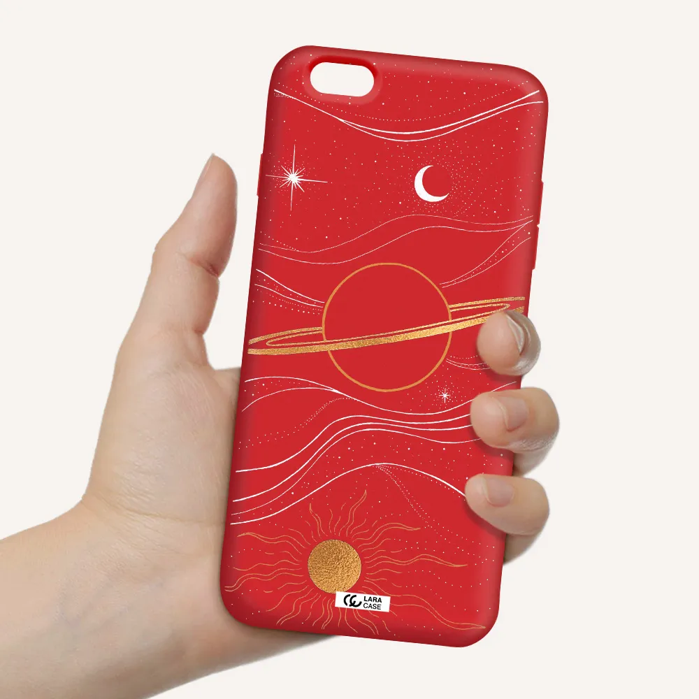 Saturn Apple iPhone 6S Silicone Imperial Red Case
