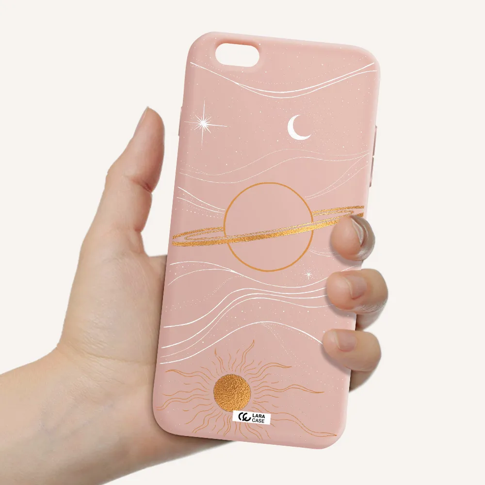 Saturn Apple iPhone 6S Silicone pastel pink Case