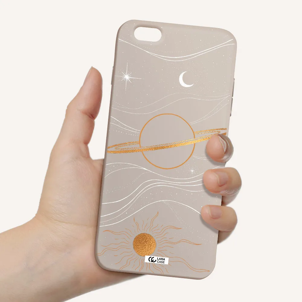 Saturn Apple iPhone 6S Silicone Stone Case