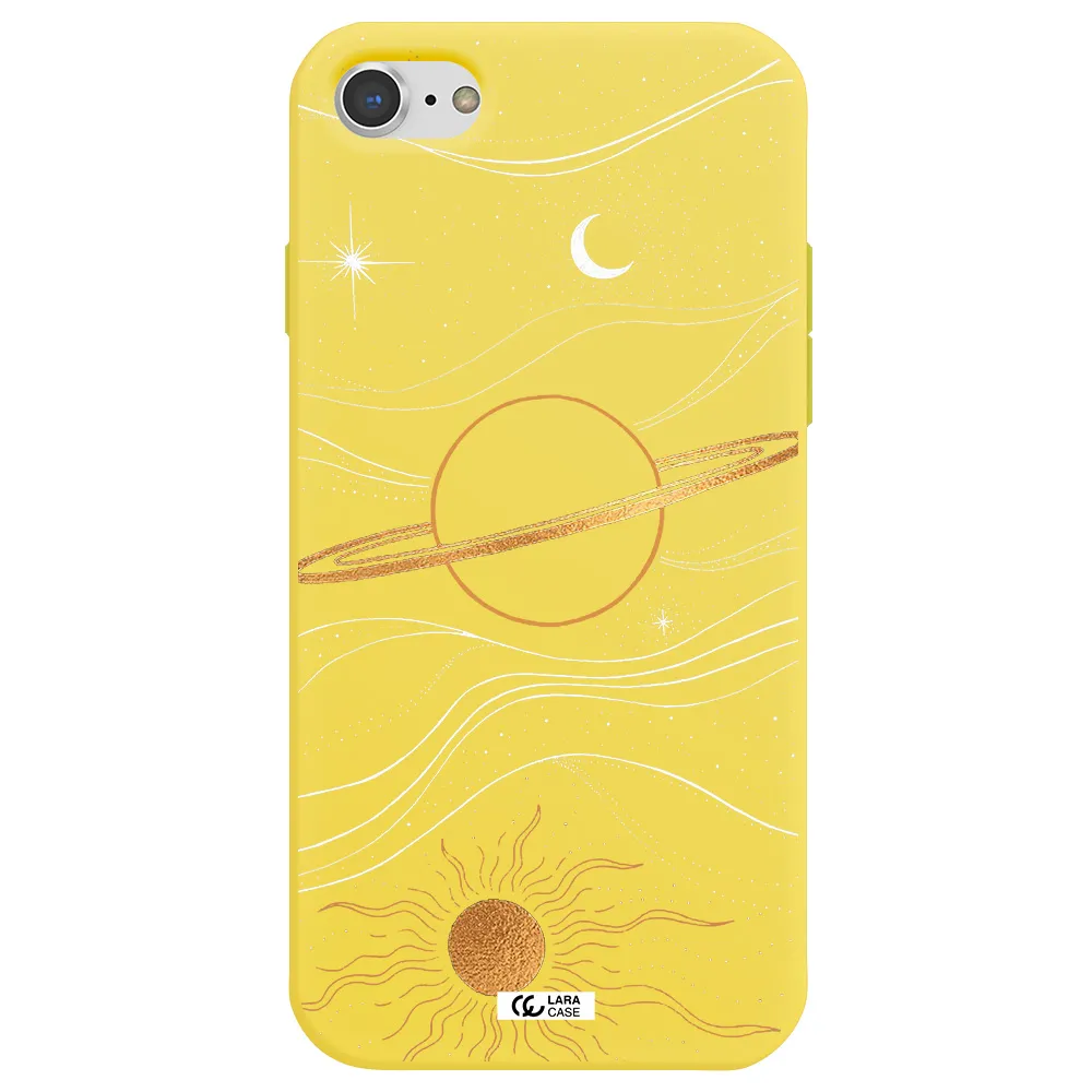 Saturn Apple iPhone 7 Silicone canary yellow Case