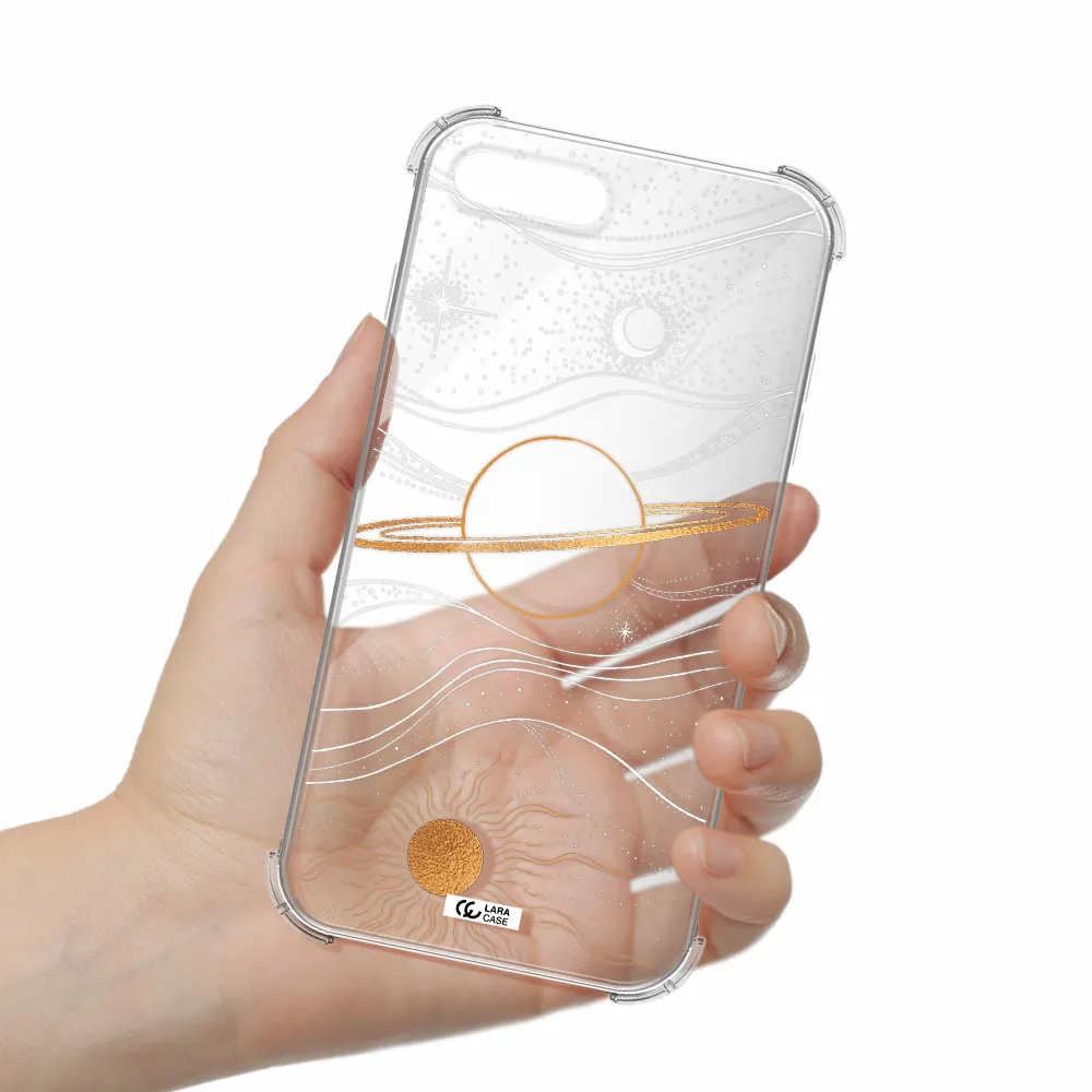 Saturn Apple iPhone 8 plus Clear PC Case