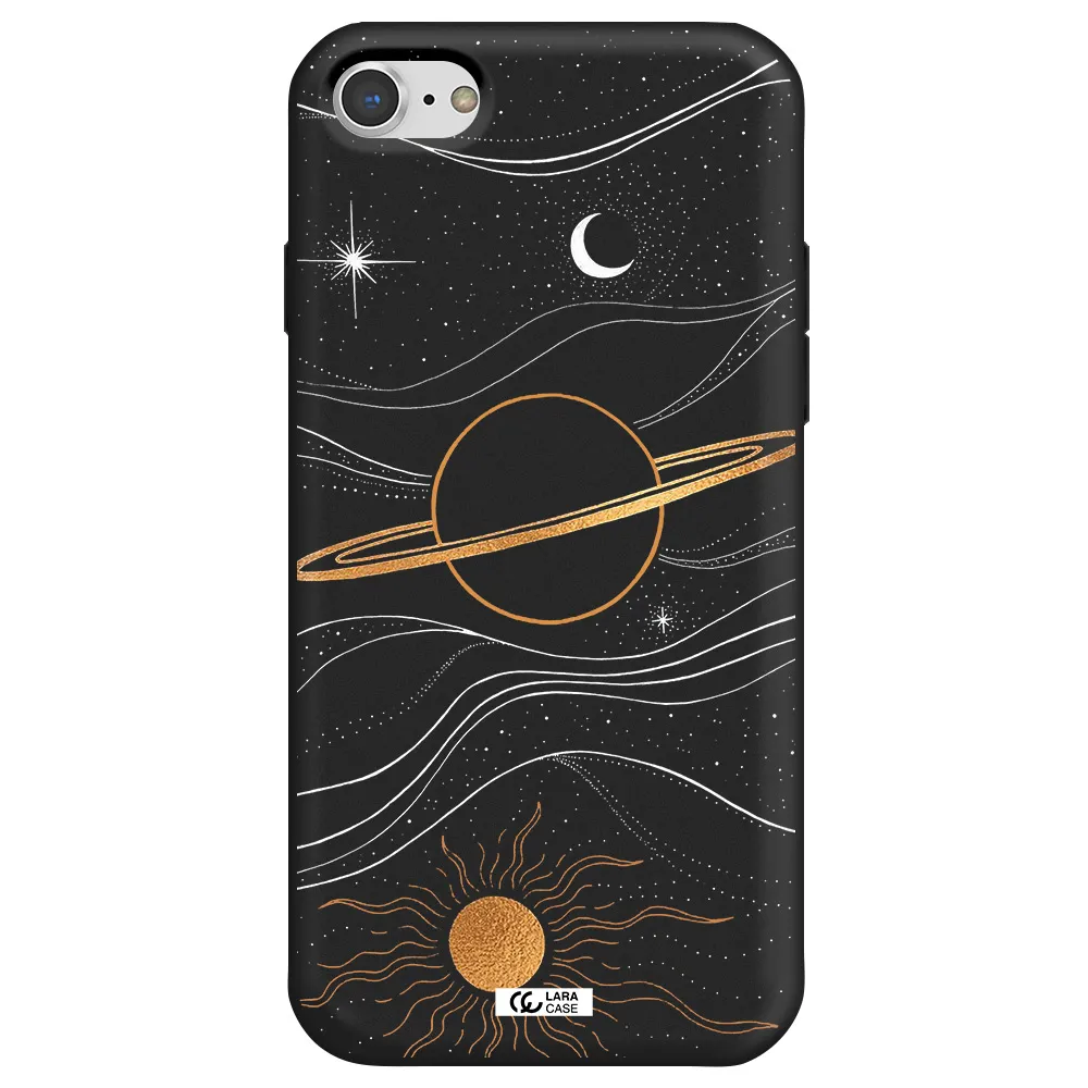 Saturn Apple iPhone 8 Silicone black Case