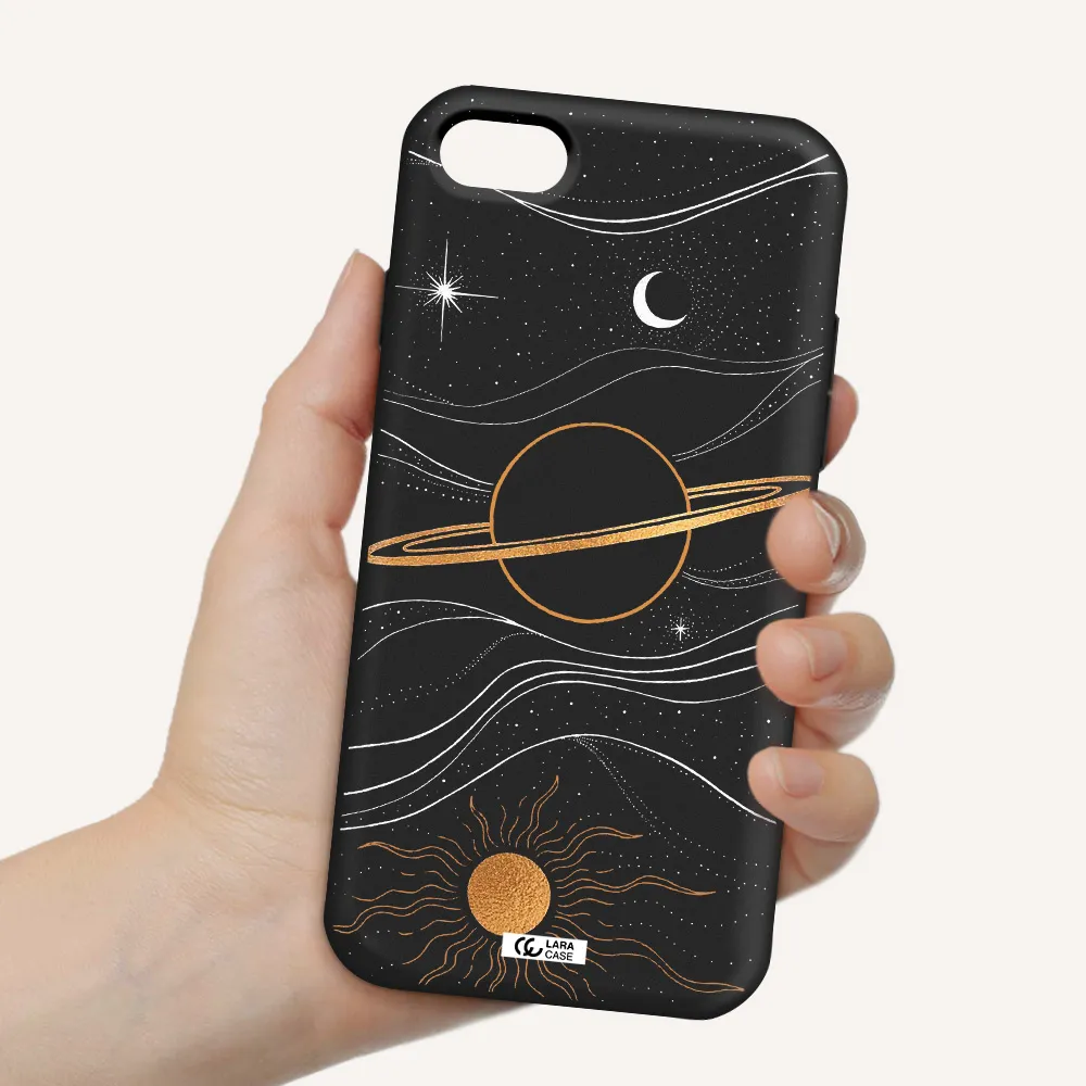 Saturn Apple iPhone 8 Silicone black Case
