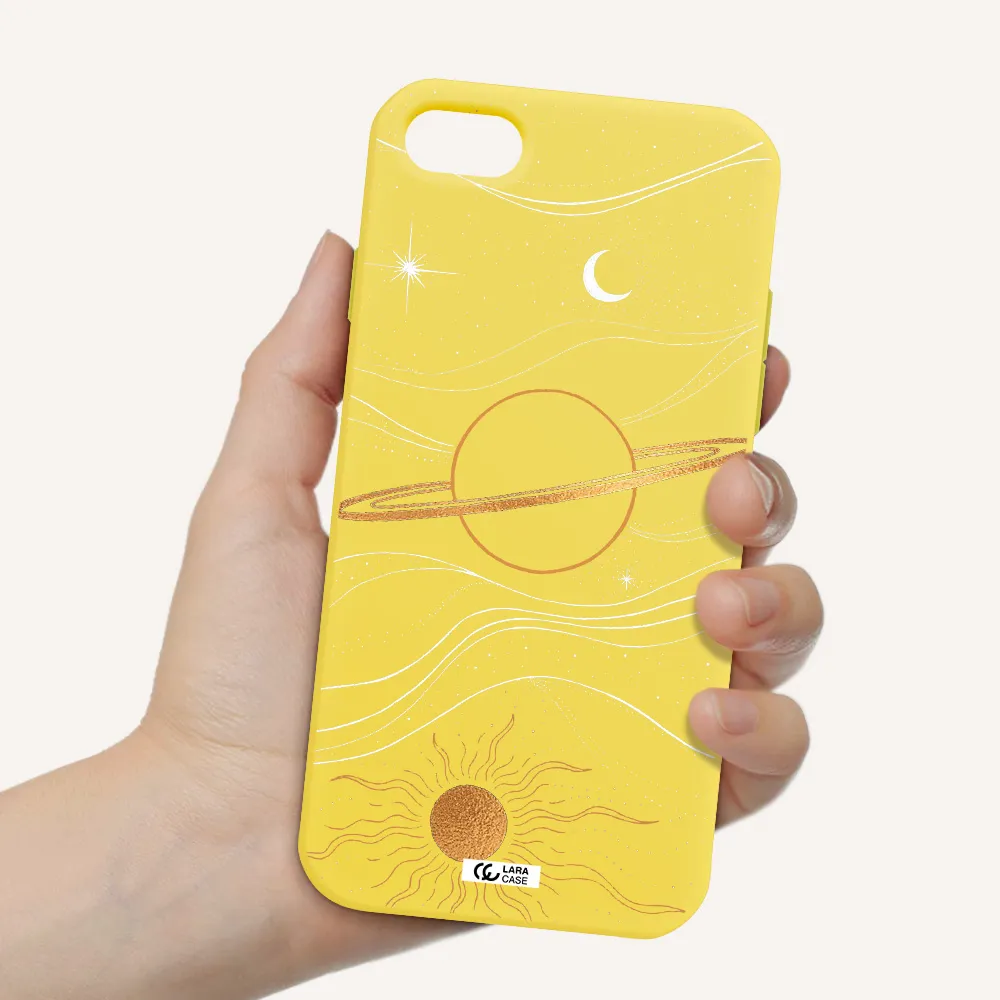 Saturn Apple iPhone 8 Silicone canary yellow Case