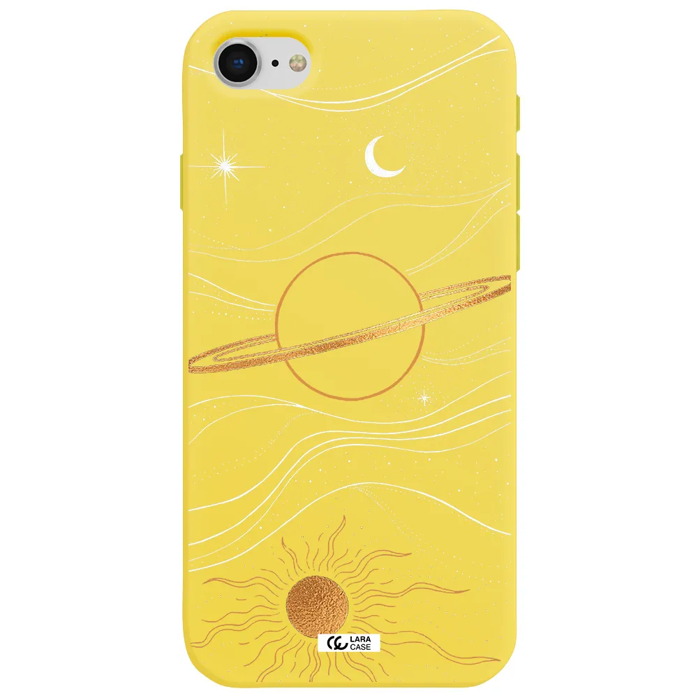 Saturn Apple iPhone se 2020 Silicone canary yellow Case