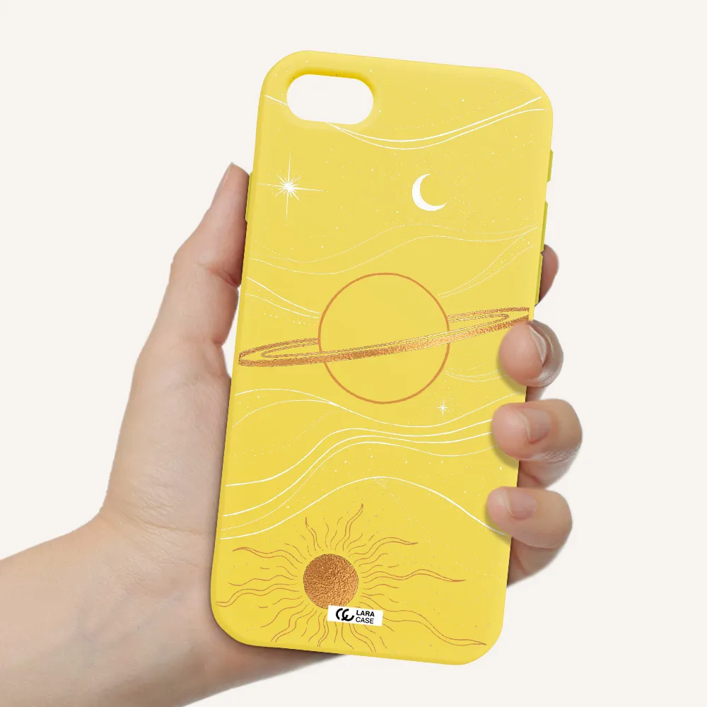 Saturn Apple iPhone se 2020 Silicone canary yellow Case