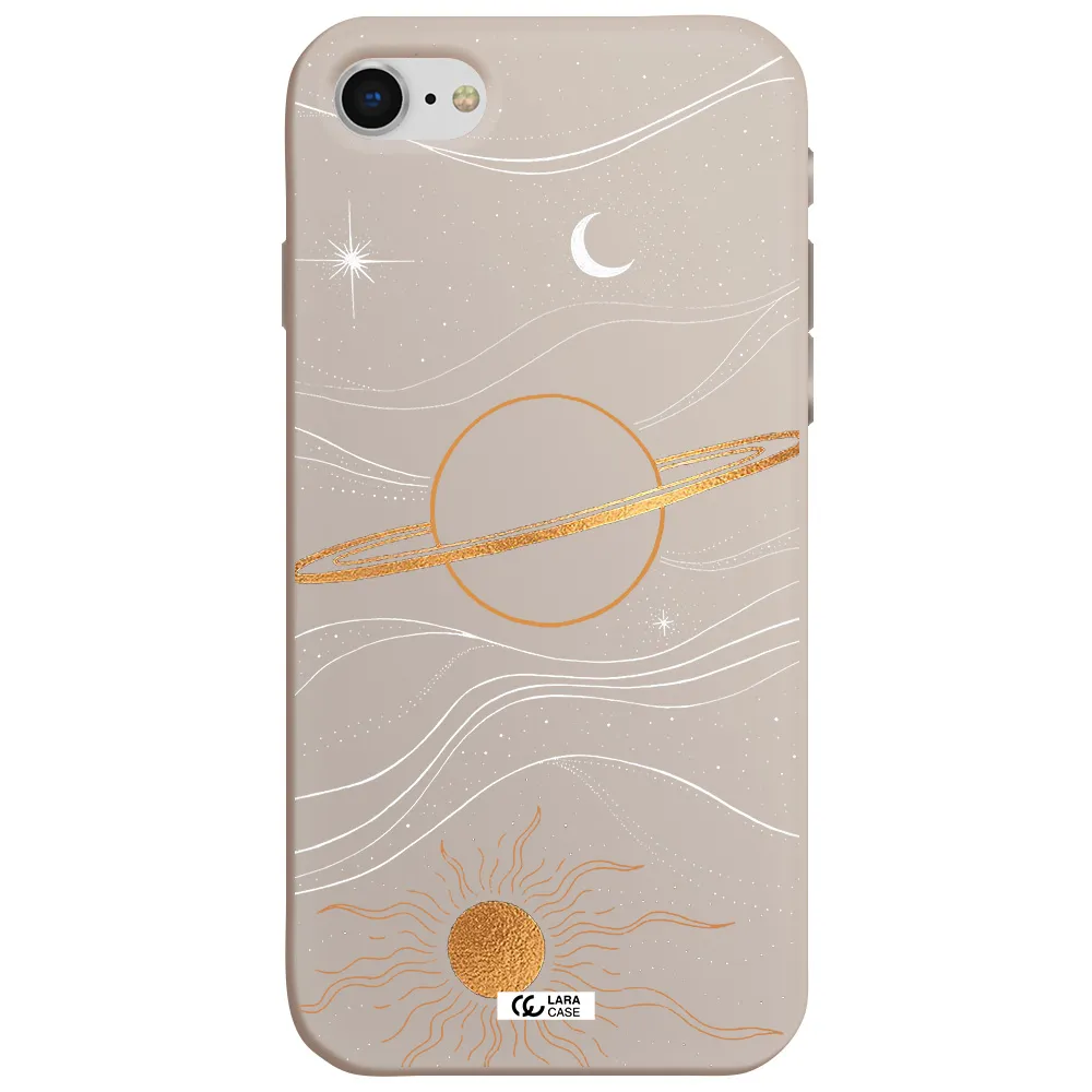 Saturn Apple iPhone se 2020 Silicone Stone Case