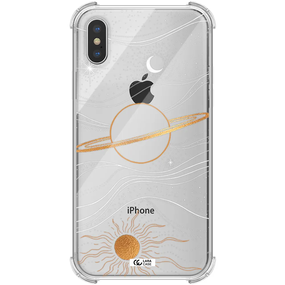 Saturn Apple iPhone X Clear PC Case