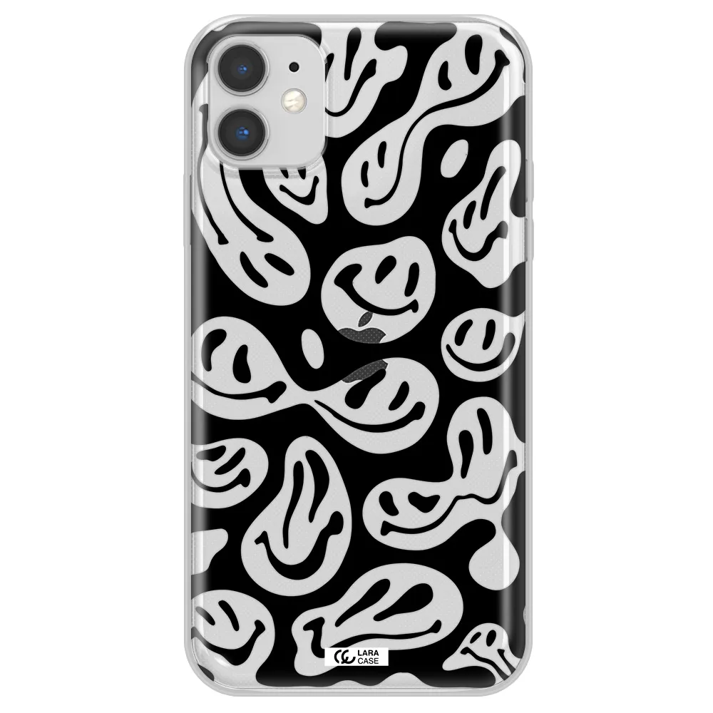 Smiley Faces Apple iPhone 11 Clear TPU Case