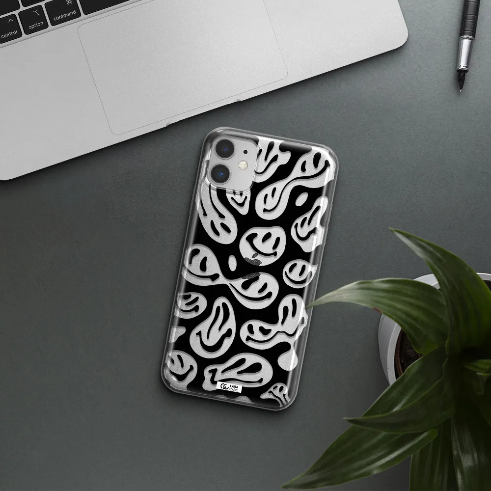 Smiley Faces Apple iPhone 11 Clear TPU Case