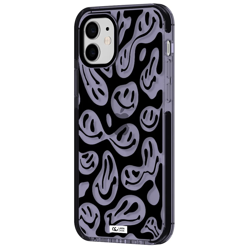 Smiley Faces Apple iPhone 11 impact Lilac Case