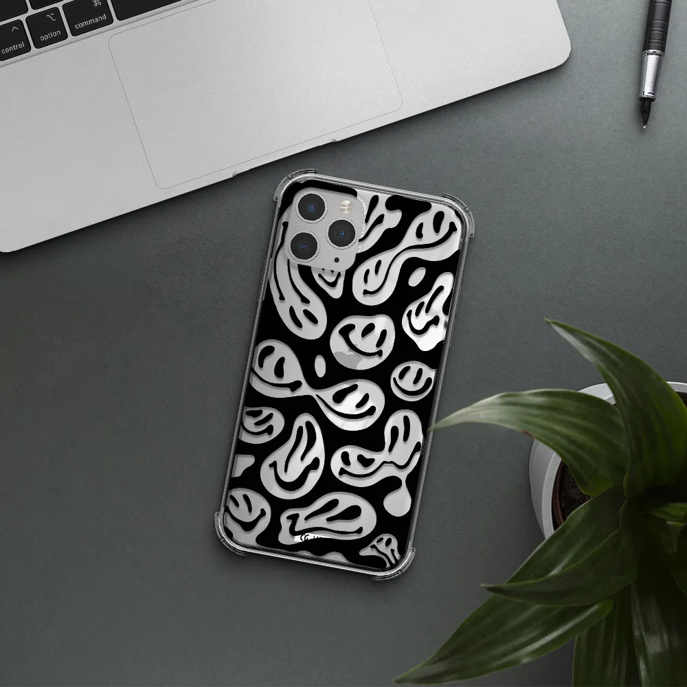 Smiley Faces Apple iPhone 11 pro Clear PC Case