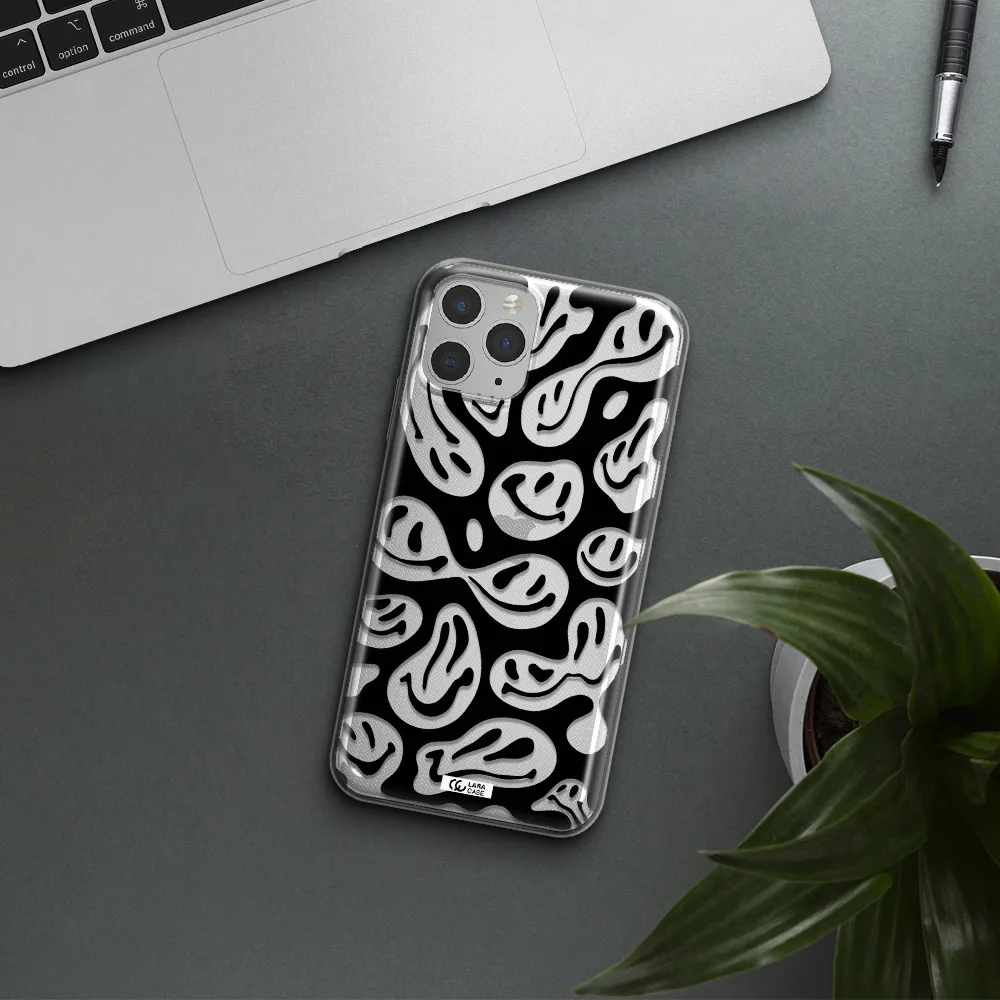 Smiley Faces Apple iPhone 11 pro Clear TPU Case