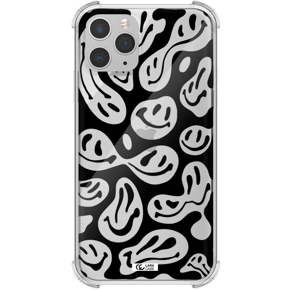 Smiley Faces Apple iPhone 11 pro max Clear PC Case