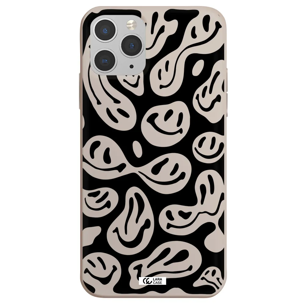 Smiley Faces Apple iPhone 11 pro Silicone Stone Case