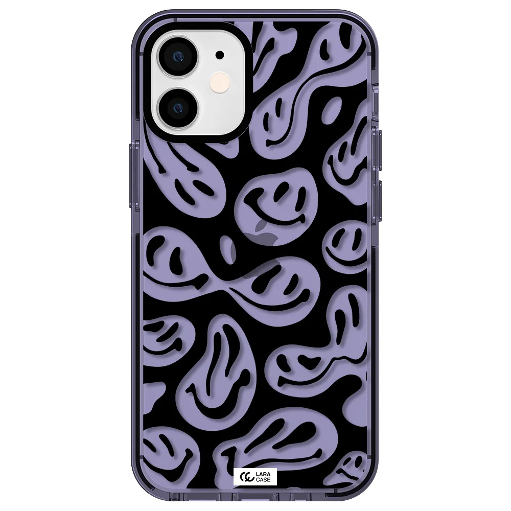 Smiley Faces Apple iPhone 12 mini impact Lilac Case