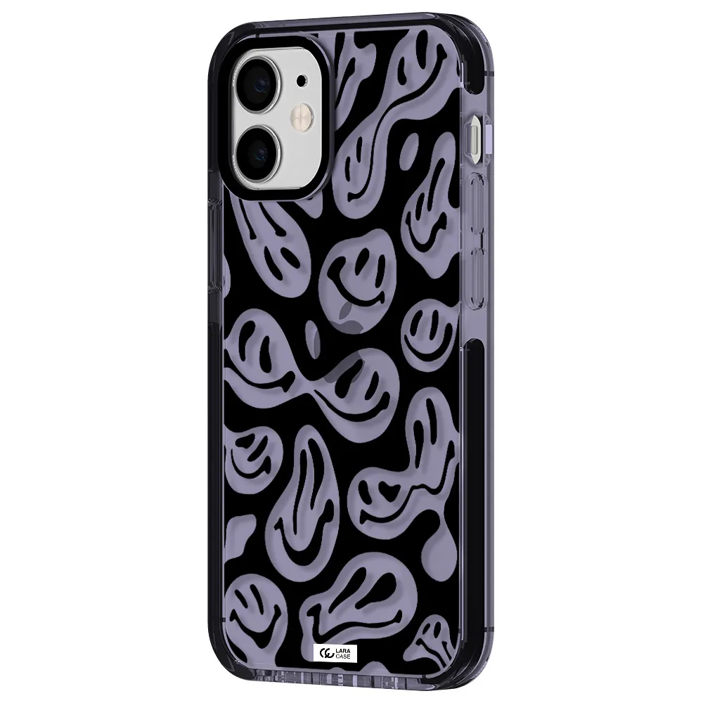 Smiley Faces Apple iPhone 12 mini impact Lilac Case