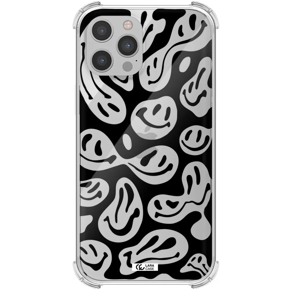 Smiley Faces Apple iPhone 12 pro Clear PC Case