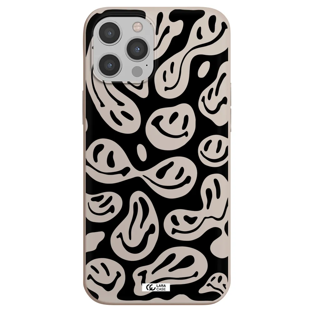 Smiley Faces Apple iPhone 12 pro max Silicone Stone Case