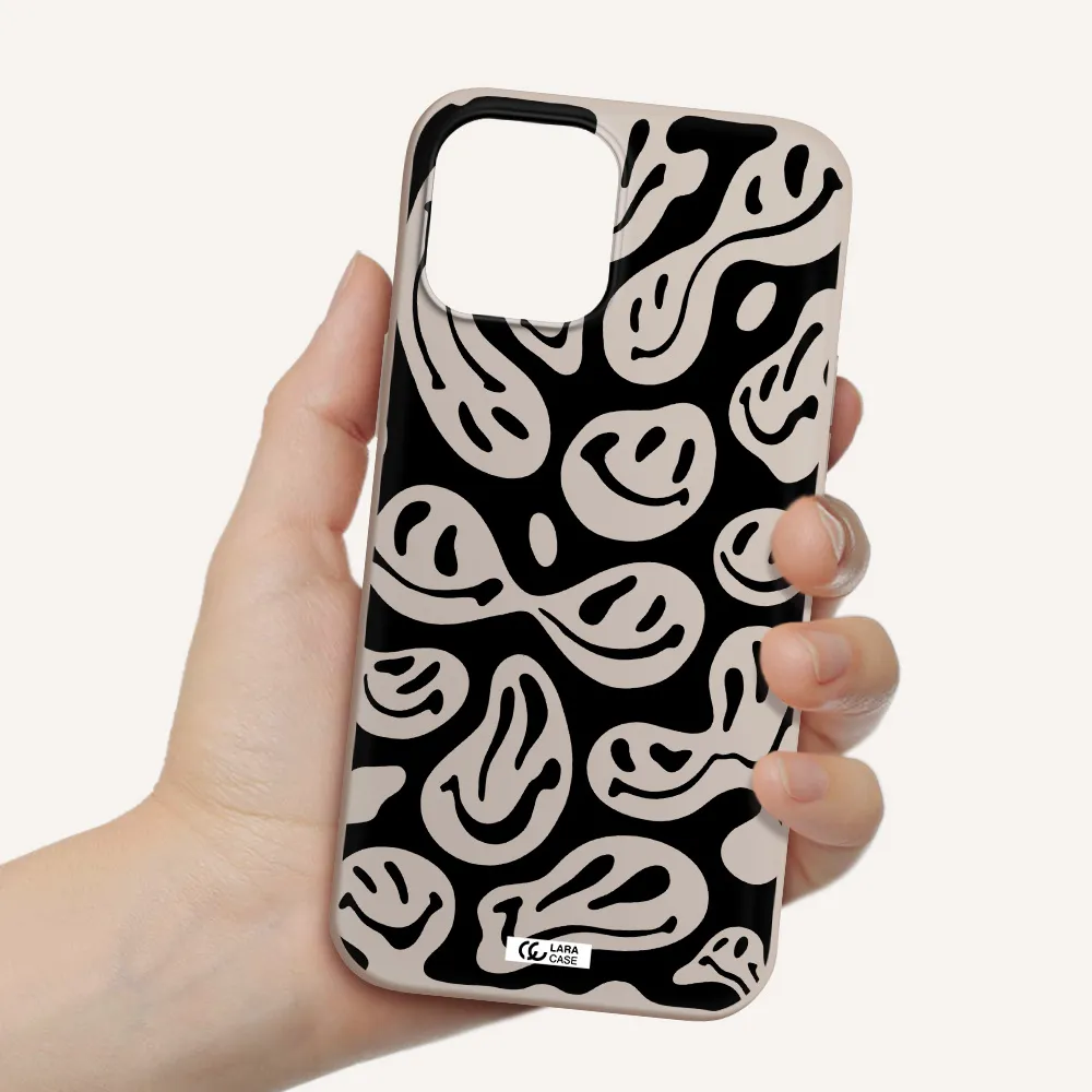 Smiley Faces Apple iPhone 12 pro Silicone Stone Case