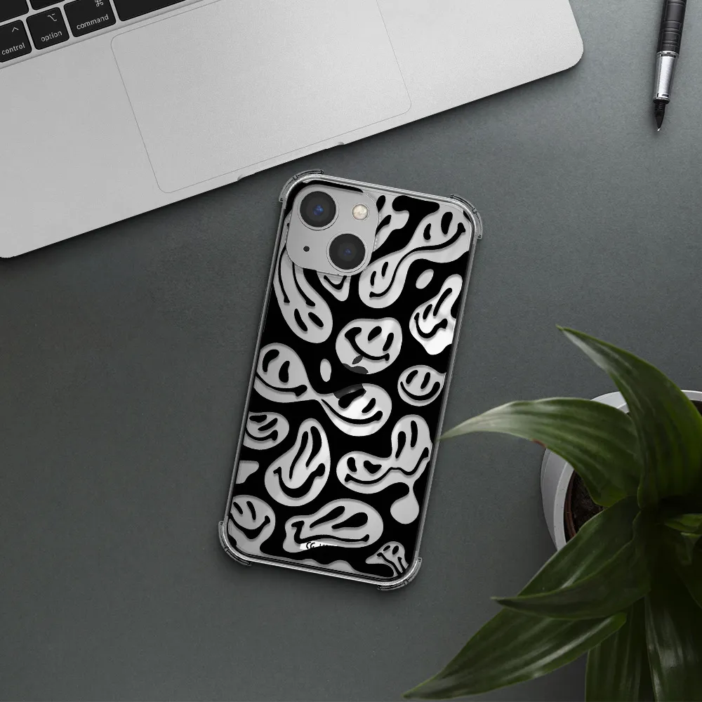 Smiley Faces Apple iPhone 13 mini Clear PC Case