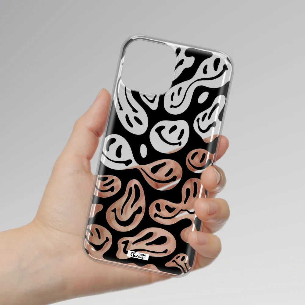 Smiley Faces Apple iPhone 13 mini Clear TPU Case