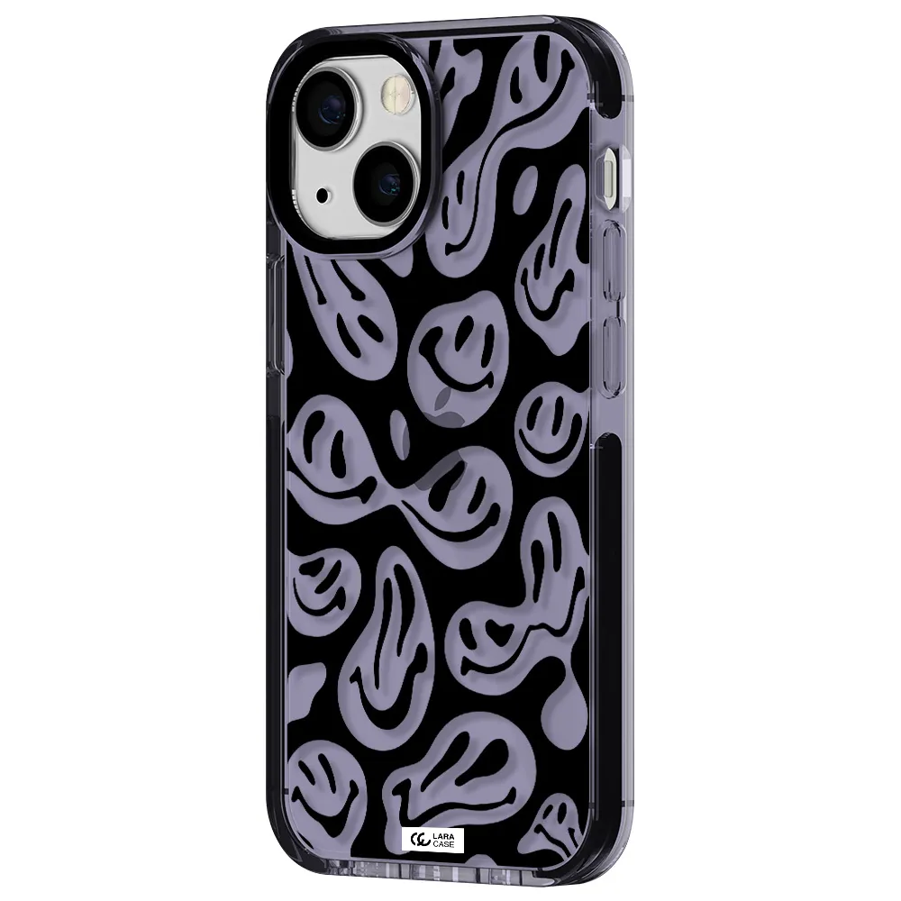 Smiley Faces Apple iPhone 13 mini impact Lilac Case