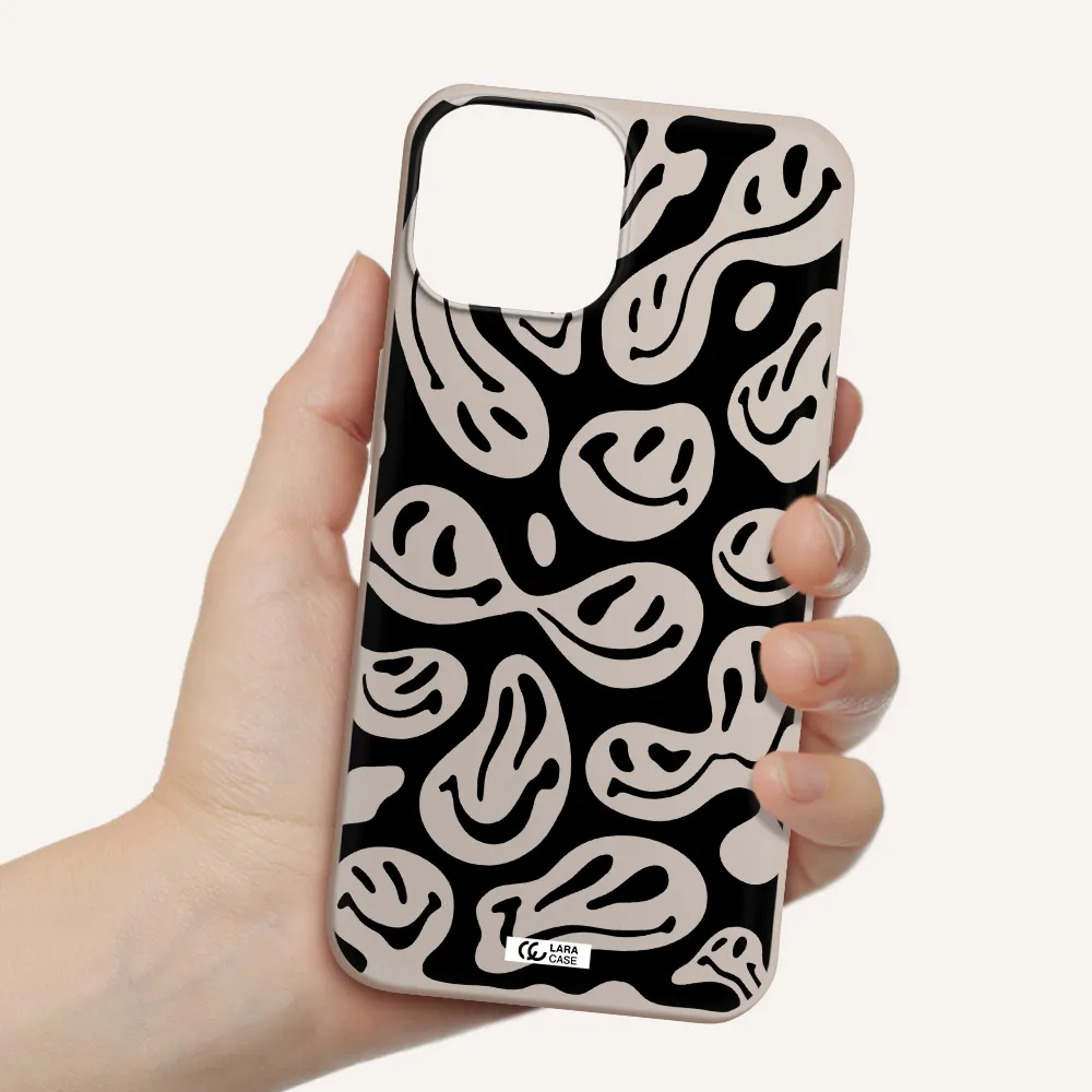 Smiley Faces Apple iPhone 13 mini Silicone Stone Case