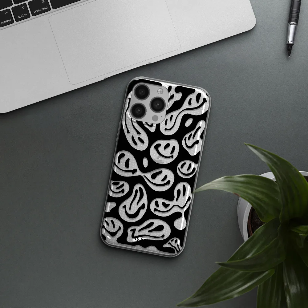 Smiley Faces Apple iPhone 13 Pro Clear TPU Case