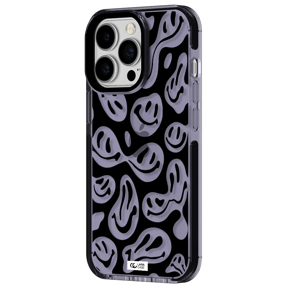 Smiley Faces Apple iPhone 13 Pro impact Lilac Case