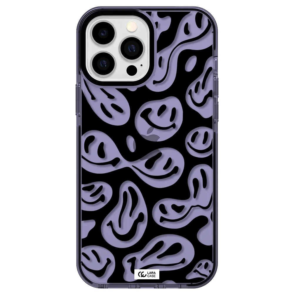 Smiley Faces Apple iPhone 13 Pro Max impact Lilac Case